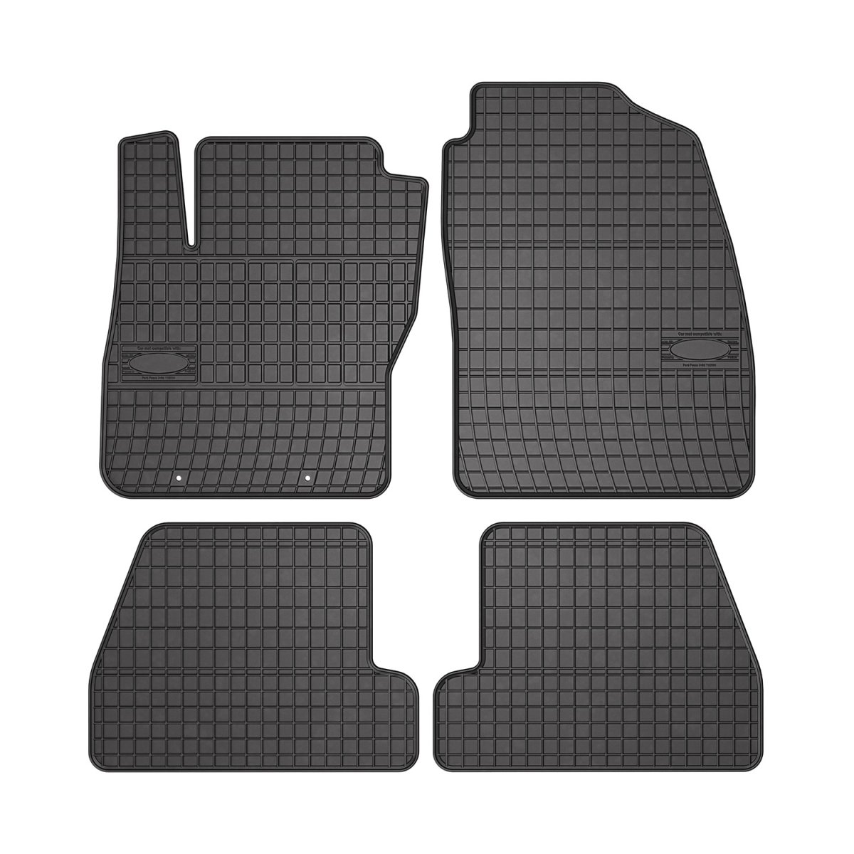 Ford Focus Floor Mats - Omac - El Toro Rubber - Black - '08-'11 Ford Focus Floor Mats - Omac - El Toro Rubber - Black - '08-'11